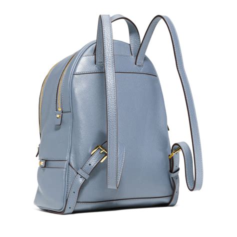 michael kors rhea backpack blue|Michael Kors clear backpack.